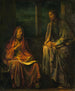 Nicodéme som besöker Kristus - John La Farge — vy av konstverket