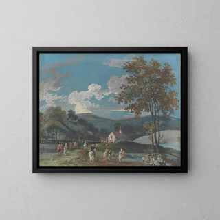 John Laporte - A Country Church Amongst Hills.webp