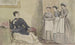 Maîtresse et trois serviteurs - John Leech — vy av konstverket