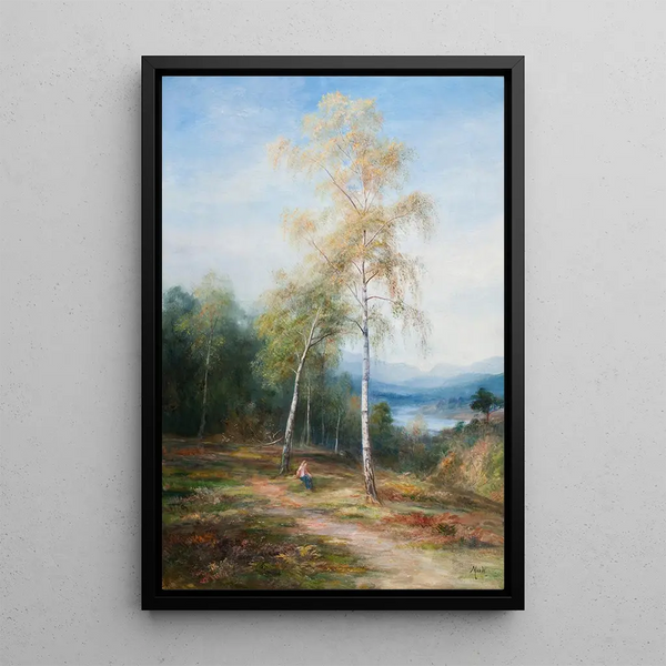 John MacWhirter - By a silver birch.webp