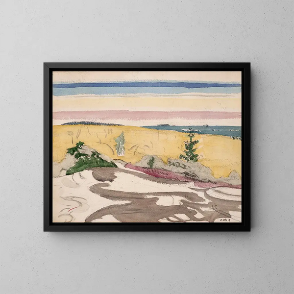 Petit Point Maine - John Marin — inramlat konstverk på väggen