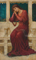 När sorg kommer på sommaren - John Melhuish Strudwick — vy av konstverket