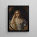 Portrait d'une dame - John Michael Wright — inramlat konstverk på väggen