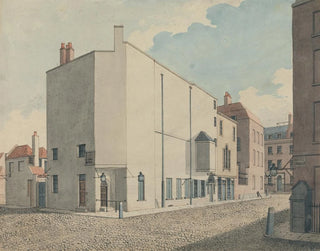 Perspektiv av konsertlokaler i Argyll, Regent Street, London - John Nash — vy av konstverket