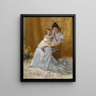 John Ottis Adams - Portrait of Martha Wysor Marsh and Son John Edwin.webp