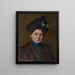 Portrait de Winifred Brady - John Ottis Adams — inramlat konstverk på väggen