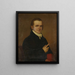 Samuel Hanson Cox 1793-1880 - John Paradise — inramlat konstverk på väggen