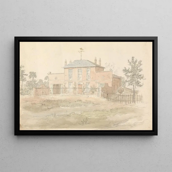 John Preston Neale - House with Weathercock.webp