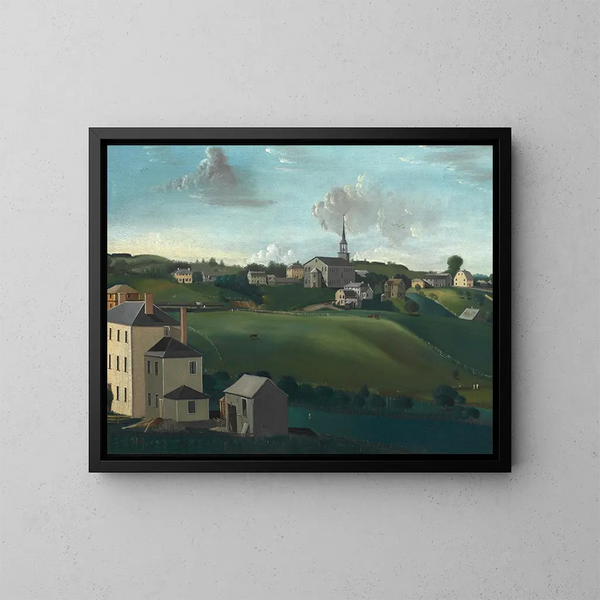 Colline de la salle de réunion, Roxbury, Massachusetts - John Ritto Penniman — inramlat konstverk på väggen