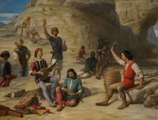 Endast de fria kan sjunga friheten - John Rogers Herbert — vy av konstverket