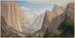 Vallée de Yosemite, vy österut från Mariposa-stigen - John Ross Key — vy av konstverket
