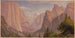 Vallée de Yosemite som tittar österut från Mariposa-stigen (Konflikt av fall) - John Ross Key — vy av konstverket