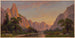 Vallée de Yosemite som tittar västerut (Konflikt de cas) - John Ross Key — vy av konstverket