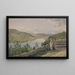 Vue de l'Hudson près de West Point - John Rubens Smith — inramlat konstverk på väggen