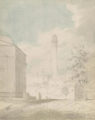 John Rubens Smith - Washington Monument looking north on Washington Place in Baltimore Maryland.webp
