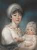 Mme Robert Shurlock Henrietta Ann Jane Russell 1775-1849 och hennes dotter Ann - John Russell — vy av konstverket