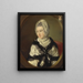 Portrait d'une dame - John Russell — inramlat konstverk på väggen