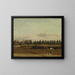 Excavation du canal des Régents avec vue sur la chapelle de Marylebone - John Seguier — inramlat konstverk på väggen