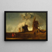Moulins de drainage dans les Fens, Croyland, Lincolnshire - John Sell Cotman — inramlat konstverk på väggen