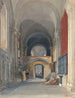 Norwichs katedral, inre del av den norra gången i korområdet, vy österut - John Sell Cotman — vy av konstverket