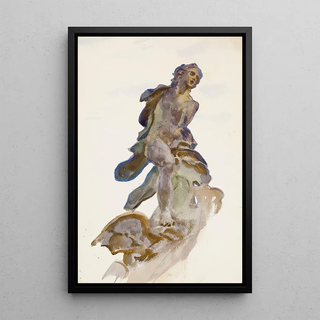 John Singer Sargent - A Statue in Rome.webp