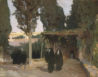 En skuggad väg i Orienten - John Singer Sargent — vy av konstverket