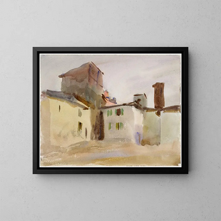 Borgo San Lorenzo - John Singer Sargent — inramlat konstverk på väggen