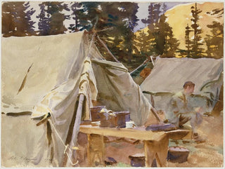 Camp au lac O'Hara - John Singer Sargent — vy av konstverket