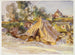 Camp med ambulans - John Singer Sargent — vy av konstverket