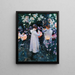 Œillet Lys Lys Rosa - John Singer Sargent — inramlat konstverk på väggen