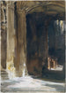interiör av katedral - John Singer Sargent — vy av konstverket