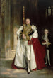 Charles Stewart sjätte markis av Londonderry som bär det stora stats-svärdet vid kröningen - John Singer Sargent — vy av konstverket