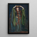 Ellen Terry en Lady Macbeth - John Singer Sargent — inramlat konstverk på väggen