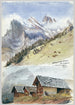 Gspaltenhorn Mürren - John Singer Sargent — vy av konstverket