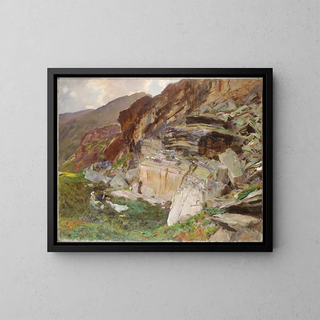 I Simplon-dalen - John Singer Sargent — inramlat konstverk på väggen