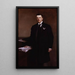 Joseph Joe Chamberlain - John Singer Sargent — inramlat konstverk på väggen
