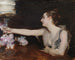 Madame Gautreau som skålar - John Singer Sargent — vy av konstverket