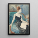 Madame Gautreau Madame X - John Singer Sargent — inramlat konstverk på väggen