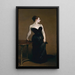 Madame X Madame Pierre Gautreau - John Singer Sargent — inramlat konstverk på väggen