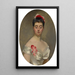 Madame la Comtesse Jacques de Ganay - John Singer Sargent — inramlat konstverk på väggen