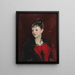 Mademoiselle Suzanne Poirson - John Singer Sargent — inramlat konstverk på väggen