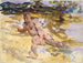 en man på stranden i Florida - John Singer Sargent — vy av konstverket