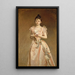 Mlle Grace Woodhouse - John Singer Sargent — inramlat konstverk på väggen