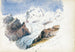 Le Mont Rose depuis Hörnli Zermatt - John Singer Sargent — vy av konstverket