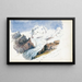 Le Mont Rose depuis Hörnli Zermatt - John Singer Sargent — inramlat konstverk på väggen