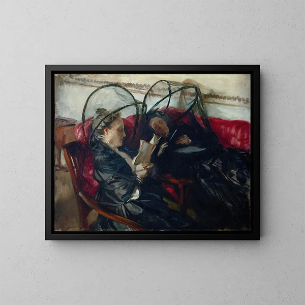 Myggnät - John Singer Sargent — inramlat konstverk på väggen
