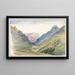 Vue de montagne à Bormio - John Singer Sargent — inramlat konstverk på väggen