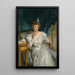 Mme William George Raphael - John Singer Sargent — inramlat konstverk på väggen