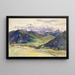 Vallée ouverte, Dolomites - John Singer Sargent — inramlat konstverk på väggen