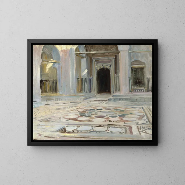 Pavement du Caire - John Singer Sargent — inramlat konstverk på väggen